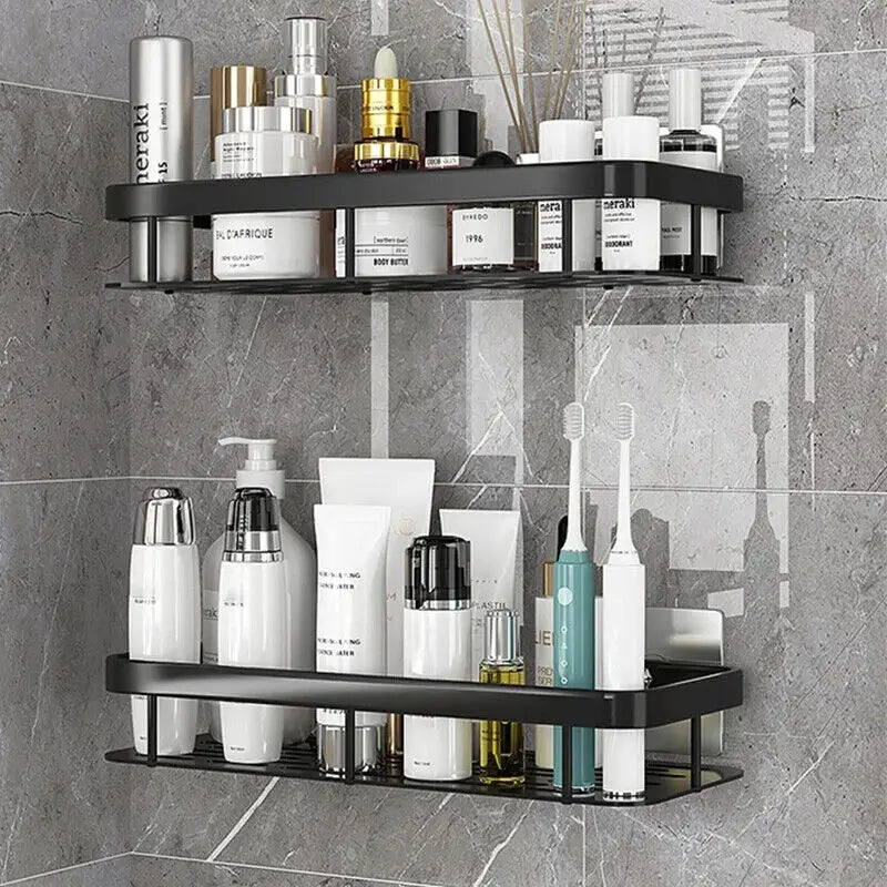 Shelf Bathroom Shower Caddy Organiser Storage Corner Rack Shampoo Soap Holder AU - Home & Garden > Bathroom Accessories