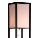 Shelf Floor Lamp - Shade Diffused Light Source with Open-Box Shelves - Home & Garden > Lighting