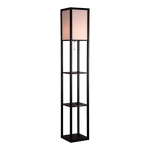 Shelf Floor Lamp - Shade Diffused Light Source with Open-Box Shelves - Home & Garden > Lighting