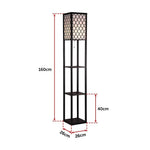 Shelf Floor Lamp - Shade Diffused Light Source with Open-Box Shelves - Home & Garden > Lighting