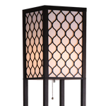 Shelf Floor Lamp - Shade Diffused Light Source with Open-Box Shelves - Home & Garden > Lighting