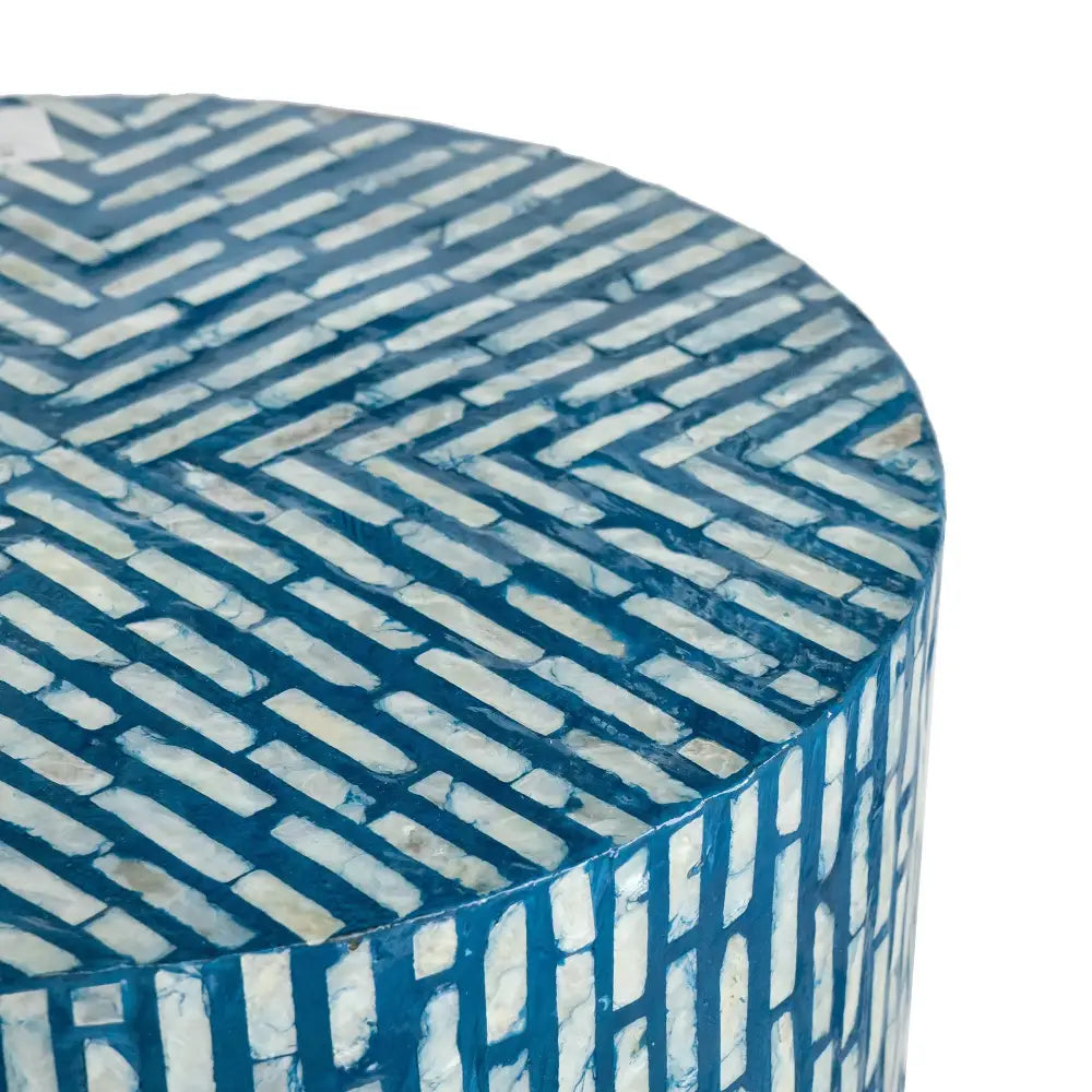 SHELL STOOL/SIDE TABLE - Furniture > Living Room > Side Tables