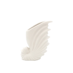 Shell White Ceramic Vase - Home & Garden > Decor
