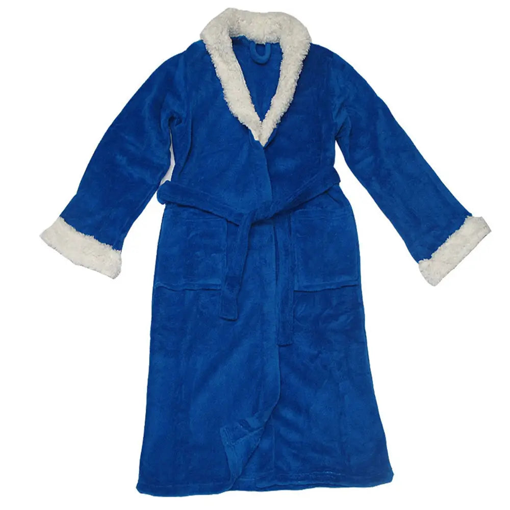 Sherpa Bath Robe Blue S/M - Home & Garden > Bathroom Accessories > Bath Towels & Robes