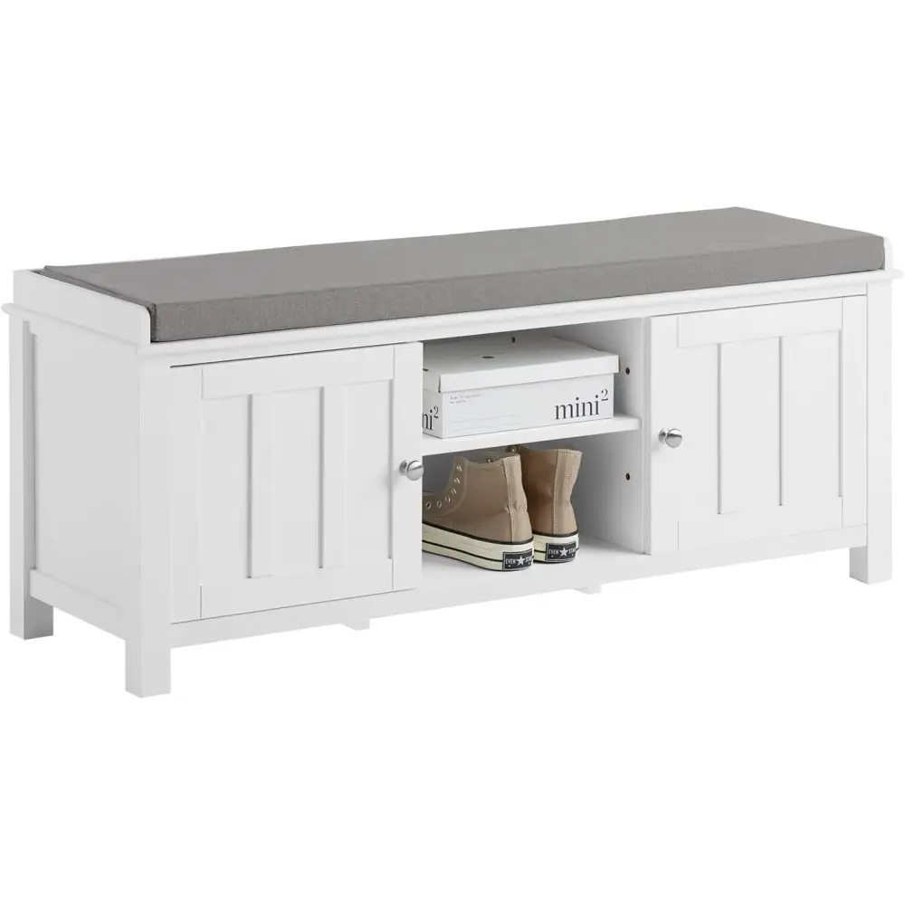 Shoe Cabinet Bench White - Furniture > Living Room > Shoe Storage