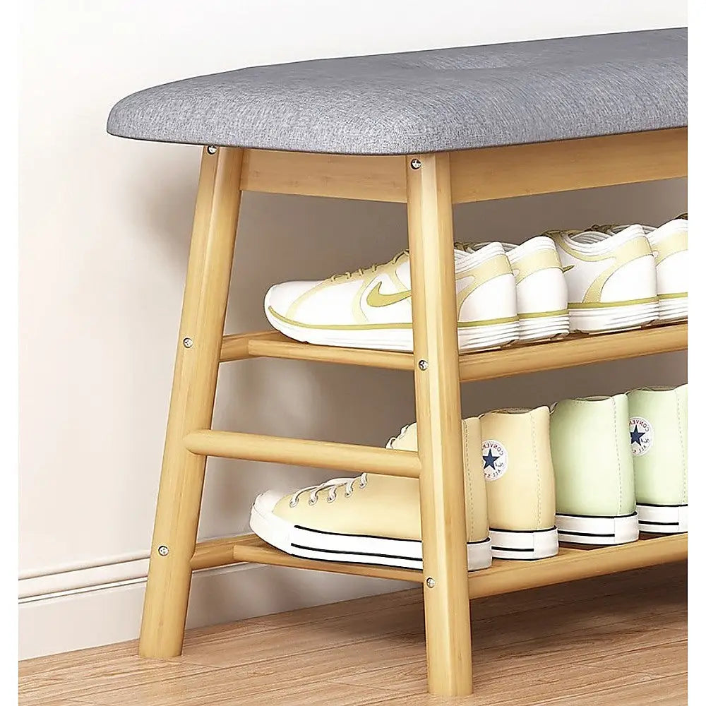 Shoe Stool Storage Rack Cabinet Multifunctional Space Saving - Furniture > Office