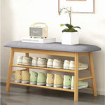 Shoe Stool Storage Rack Cabinet Multifunctional Space Saving - Furniture > Office