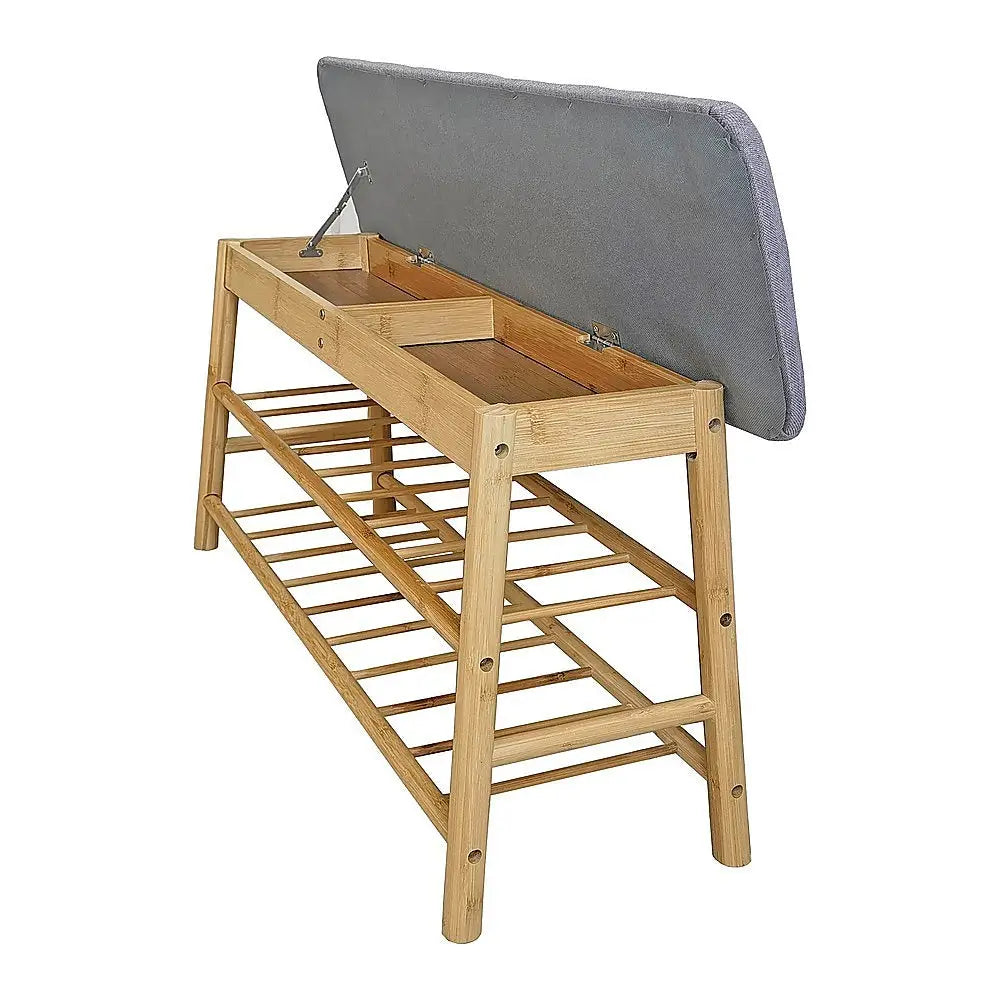 Shoe Stool Storage Rack Cabinet Multifunctional Space Saving - Furniture > Office