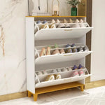 Shoe Storage Cabinet with Adjustable Shelves Slim Narrow Shoe Storage Cabinet - Furniture > Living Room > Shoe Storage