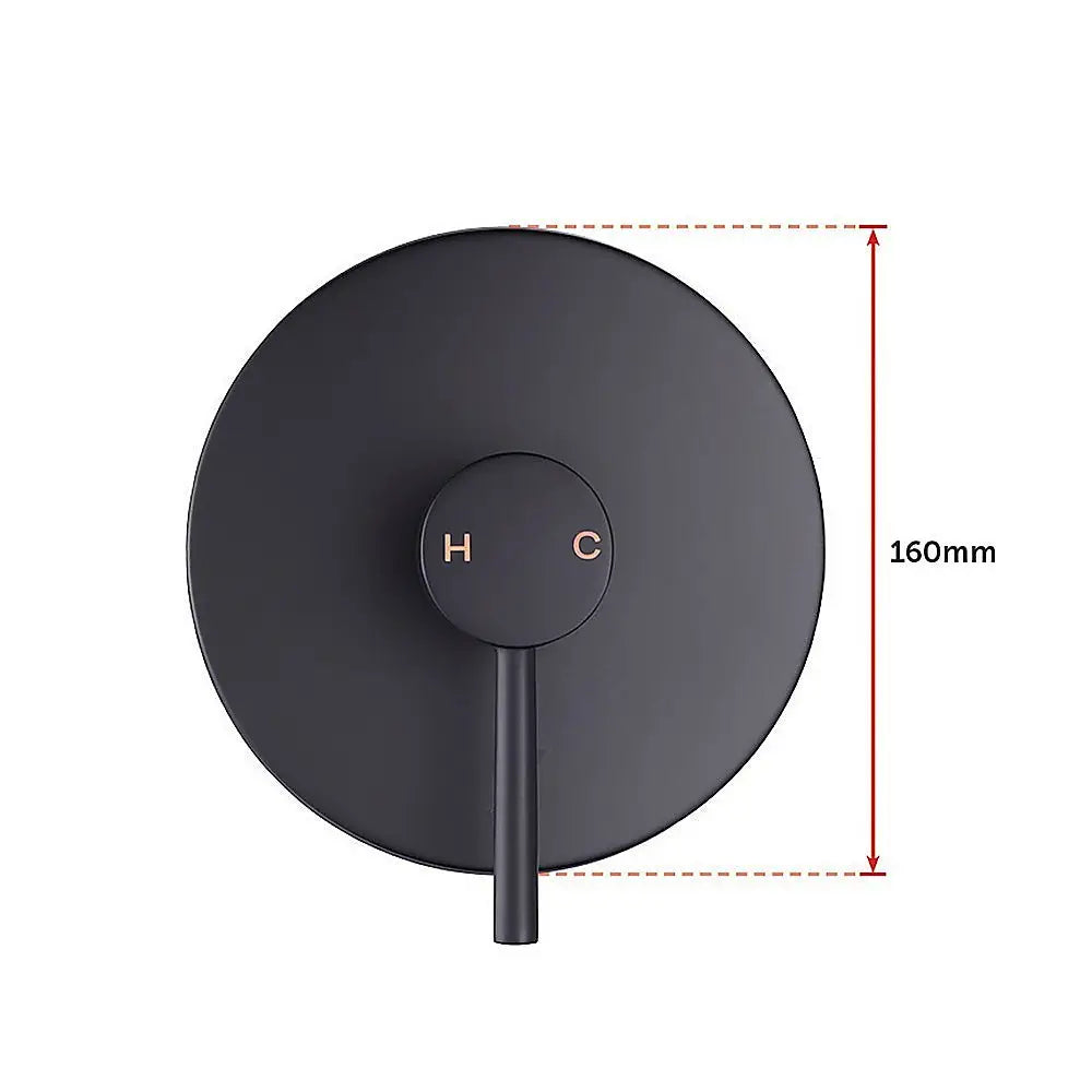 Shower Bath Mixer Tap Bathroom Electroplated Matte Black - Furniture > Bathroom > Tap & Sink Accessories