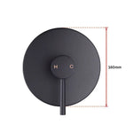 Shower Bath Mixer Tap Bathroom Electroplated Matte Black - Furniture > Bathroom > Tap & Sink Accessories