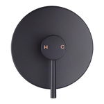 Shower Bath Mixer Tap Bathroom Electroplated Matte Black - Furniture > Bathroom > Tap & Sink Accessories