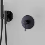 Shower Bath Mixer Tap Bathroom Electroplated Matte Black - Furniture > Bathroom > Tap & Sink Accessories