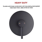 Shower Bath Mixer Tap Bathroom Electroplated Matte Black - Furniture > Bathroom > Tap & Sink Accessories