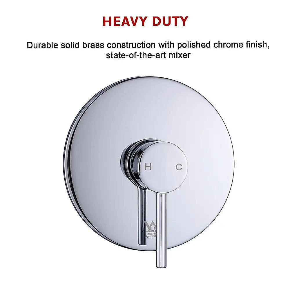 Shower Bath Mixer Tap Bathroom WATERMARK Approved - Chrome - Furniture > Bathroom > Tap & Sink Accessories