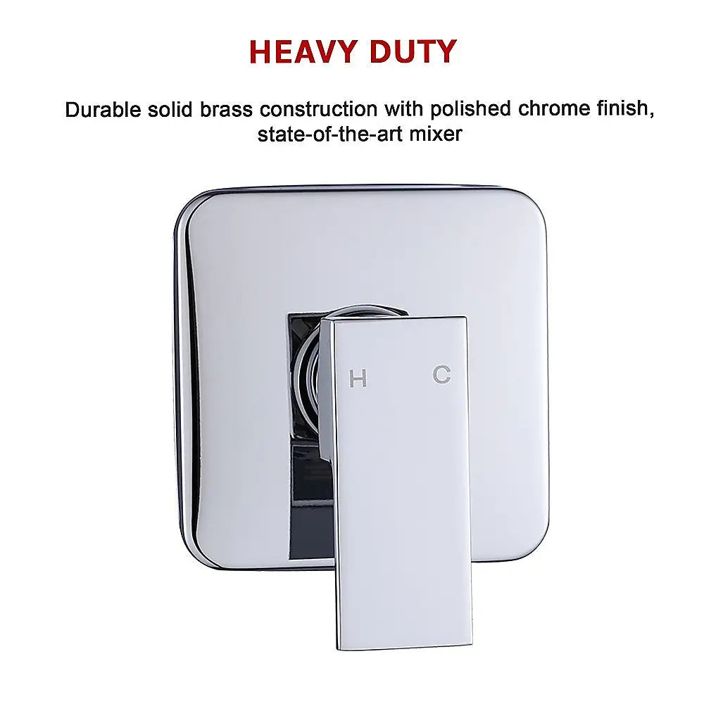 Shower Bath Mixer Tap Bathroom WATERMARK Approved - Chrome - Furniture > Bathroom > Tap & Sink Accessories