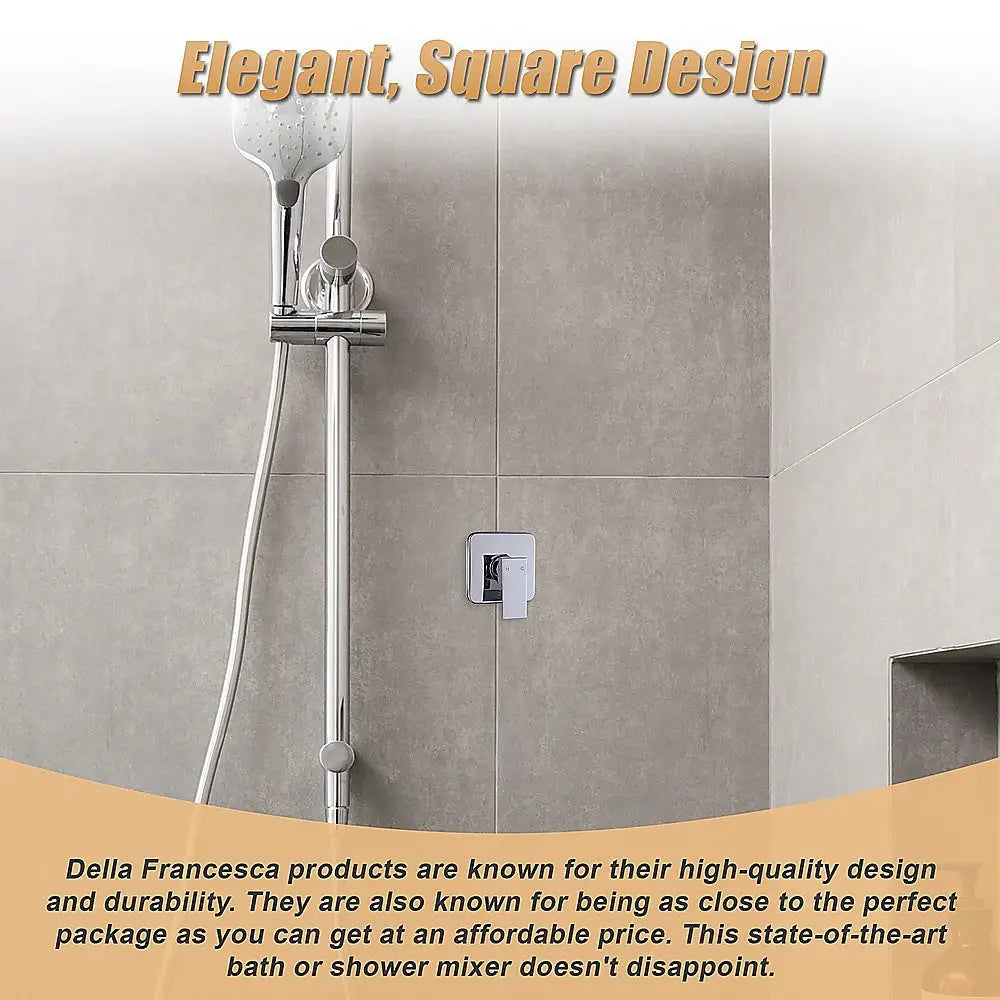 Shower Bath Mixer Tap Bathroom WATERMARK Approved - Chrome - Furniture > Bathroom > Tap & Sink Accessories