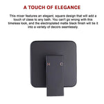 Shower Bath Mixer Tap Bathroom WATERMARK Approved - Electroplated Matte Black - Furniture > Bathroom > Tap & Sink