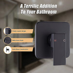 Shower Bath Mixer Tap Bathroom WATERMARK Approved - Electroplated Matte Black - Furniture > Bathroom > Tap & Sink