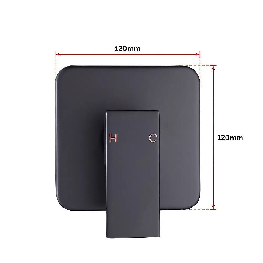 Shower Bath Mixer Tap Bathroom WATERMARK Approved - Electroplated Matte Black - Furniture > Bathroom > Tap & Sink