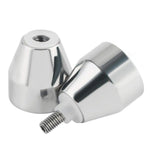Shower Glass Door Knob Bathroom Round Back-to-Back Handle Pull 304 Brushed Nickel - Home & Garden > DIY > Kitchen &