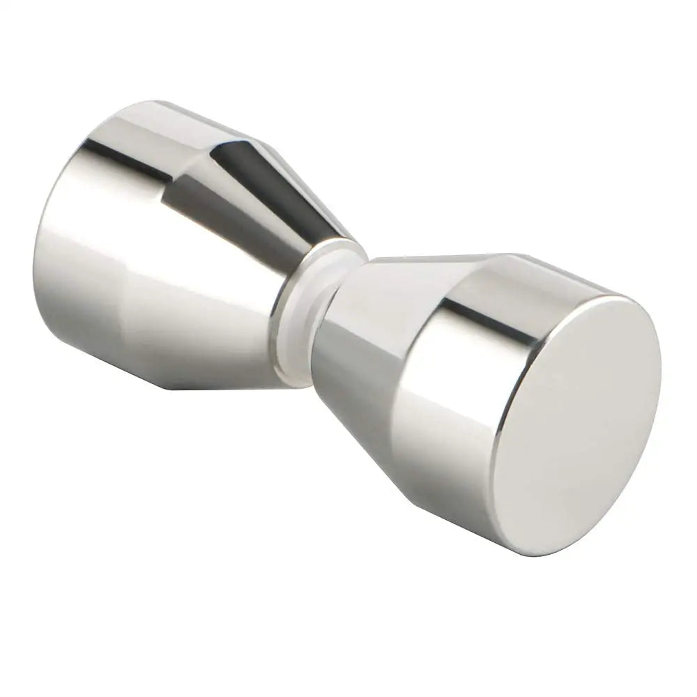 Shower Glass Door Knob Bathroom Round Back-to-Back Handle Pull 304 Brushed Nickel - Home & Garden > DIY > Kitchen &