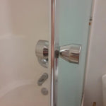 Shower Glass Door Knob Bathroom Round Back-to-Back Handle Pull 304 Brushed Nickel - Home & Garden > DIY > Kitchen &