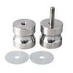 Shower Glass Door Knob Bathroom Round Back-to-Back Handle SUS304 Brushed Nickel - Home & Garden > DIY > Kitchen &