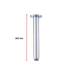 Shower Head Arm Wall Connector Round Bathroom Rainforest ShowerHead - Furniture > Bathroom