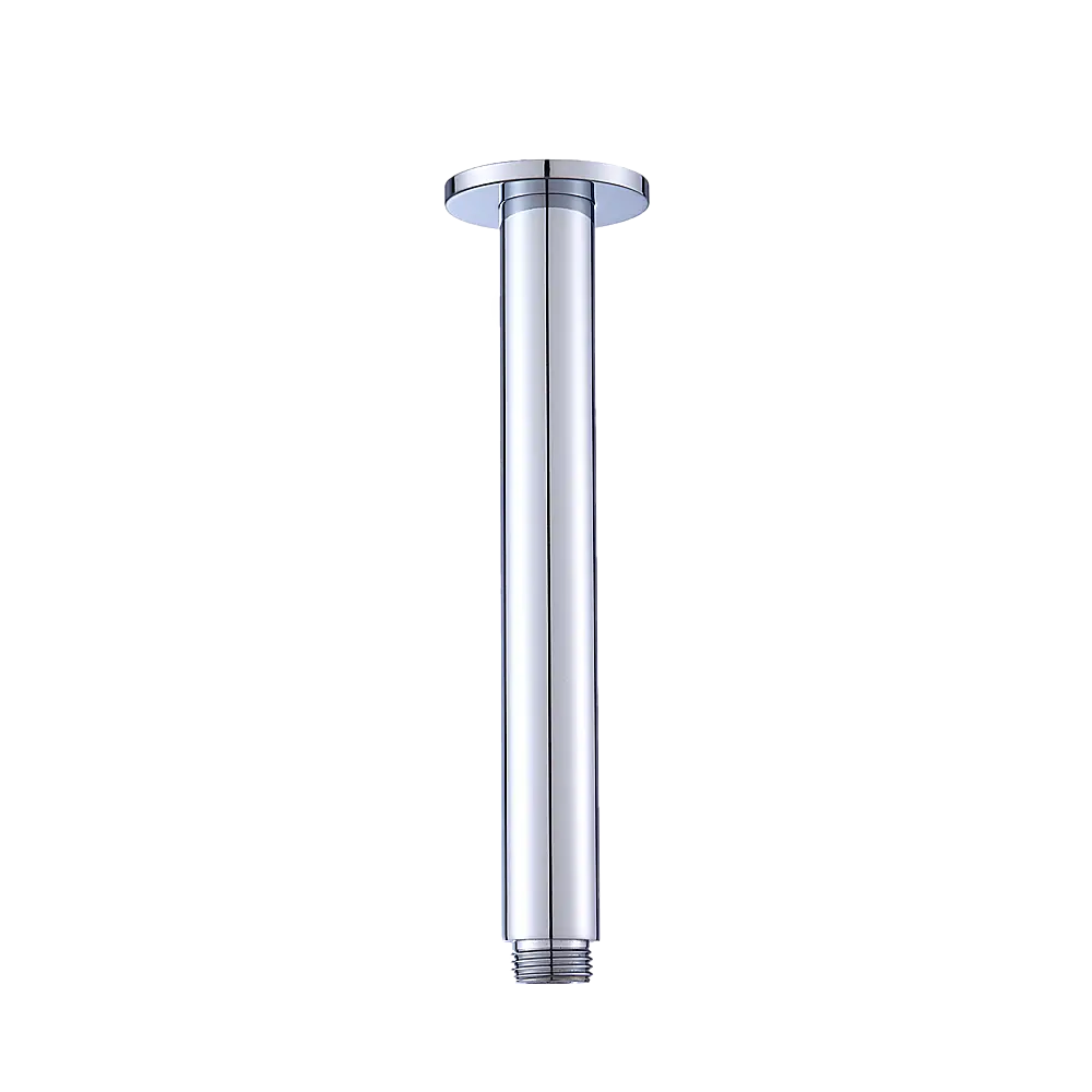 Shower Head Arm Wall Connector Round Bathroom Rainforest ShowerHead - Furniture > Bathroom