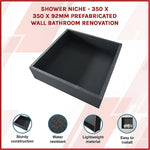 Shower Niche - 350 x 350 x 92mm Prefabricated Wall Bathroom Renovation - Home & Garden > DIY > Kitchen & Bathroom DIY