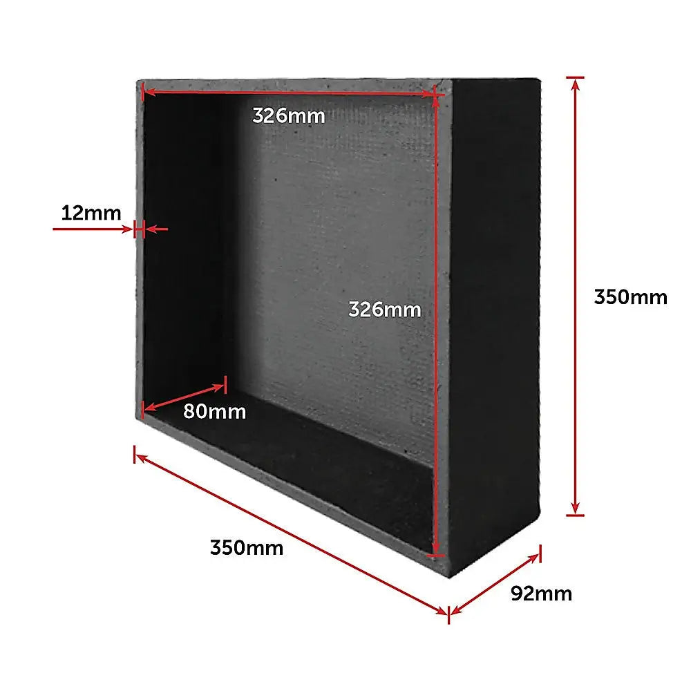 Shower Niche - 350 x 350 x 92mm Prefabricated Wall Bathroom Renovation - Home & Garden > DIY > Kitchen & Bathroom DIY