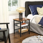 Side Table 2 Mesh Shelves - Furniture > Living Room