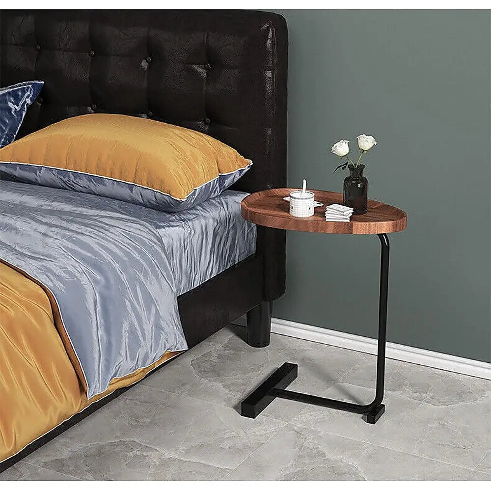 Side Table for Living Room End Coffee Table - Egg-Shaped Top - Furniture > Office