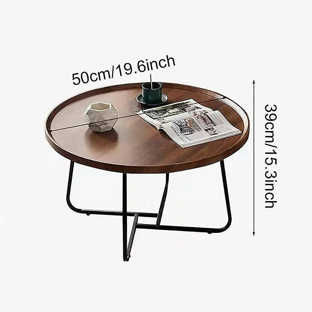 Side Table for Living Room Round Coffee Table - Furniture > Office