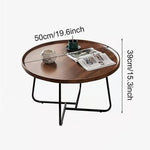 Side Table for Living Room Round Coffee Table - Furniture > Office