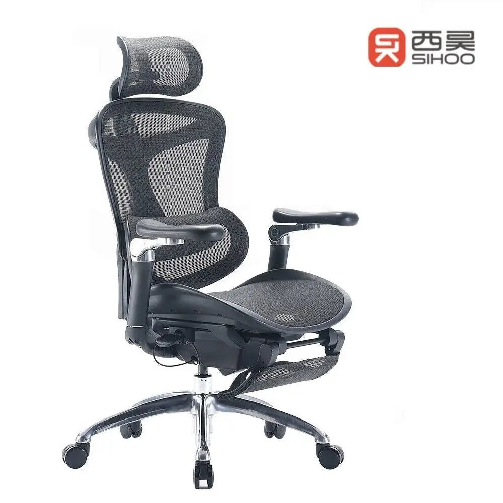 SIHOO A3 Doro C300 Ergonomics Executive Office Chair with Footrest Black - Home & Garden > Home Office Accessories