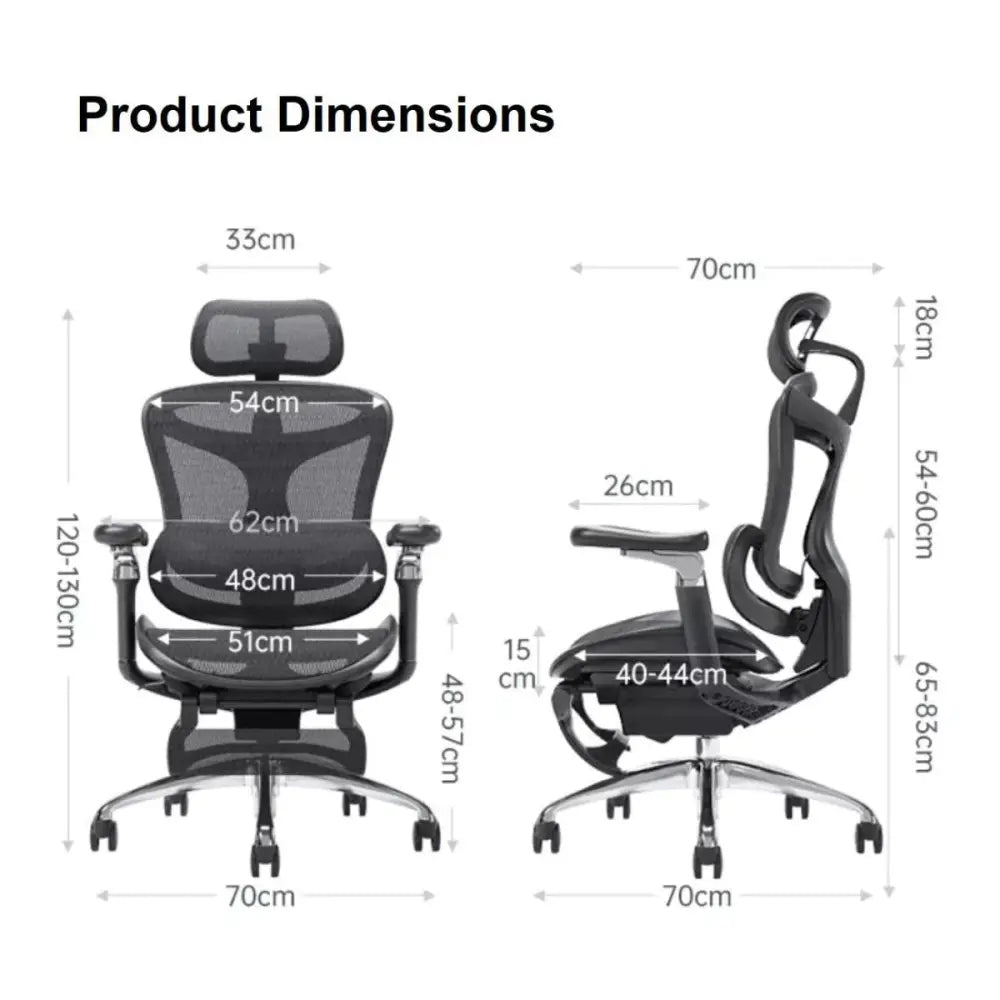 SIHOO A3 Doro C300 Ergonomics Executive Office Chair with Footrest Black - Home & Garden > Home Office Accessories
