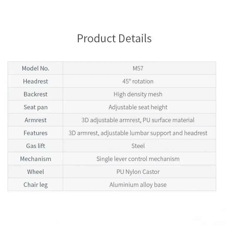 Sihoo M57 Ergonomic Office Chair Computer Chair Desk Chair High Back Chair Breathable,3D Armrest and Lumbar Support
