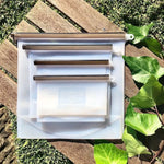 Silicone Zip Lock Food Pouch Bundle - 4 Sizes - Home & Garden > Kitchenware