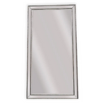 Silver Beaded Framed Mirror - X Large 190cm x 100cm - Home & Garden > Decor
