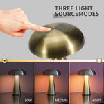 Silver Modern Mushroom Table Lamp - Minimalist Metal Design for Home and Office - Home & Garden > Lighting > Table Lamps