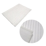 Silver Stripes Cotton Metallic Print Table Runner 33 x 180 cm - Home & Garden > Kitchenware