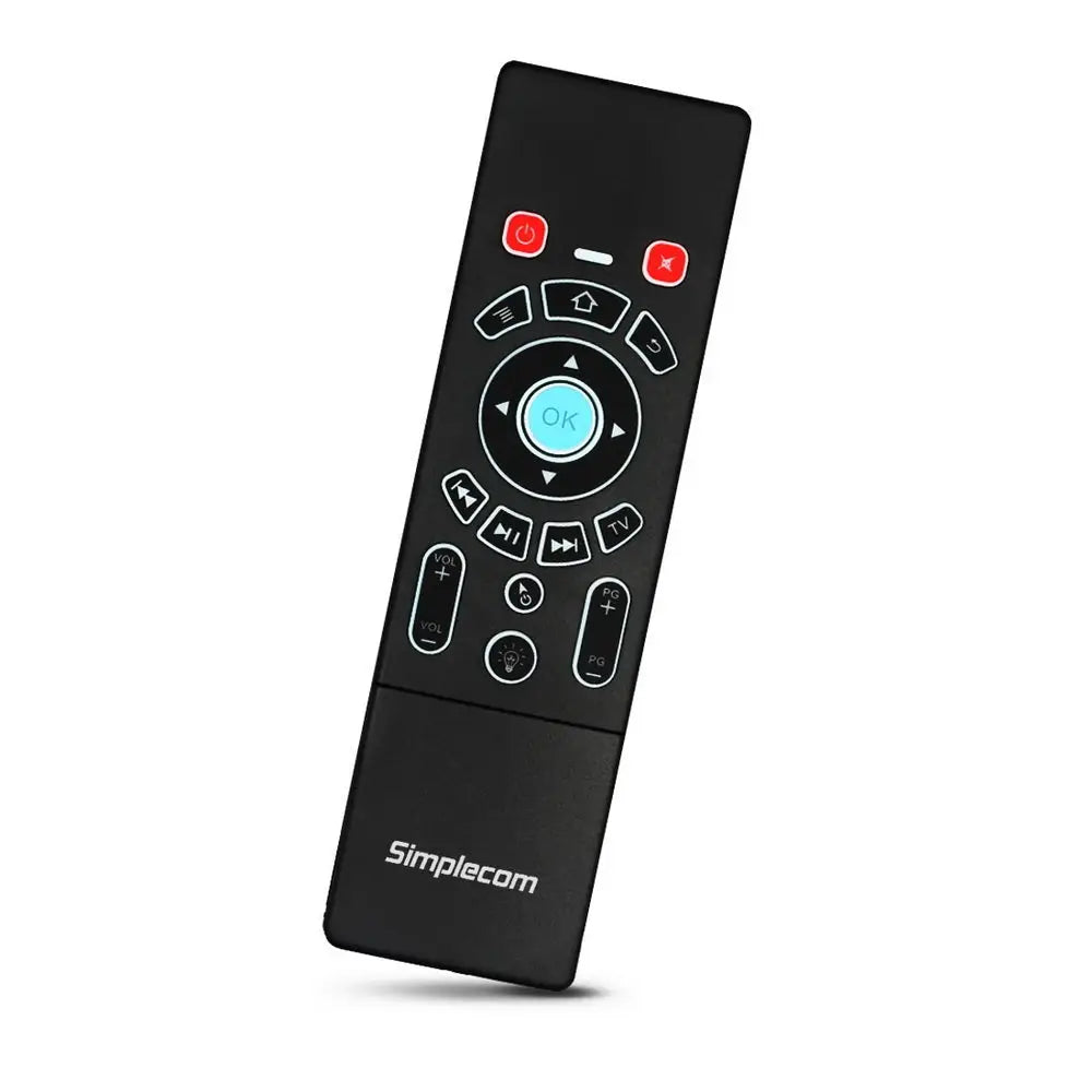 Simplecom RT250 Rechargeable 2.4GHz Wireless Remote Air Mouse Keyboard with Touch Pad and Backlight - Audio & Video >