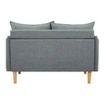 Sinatra 2 Seater Fabric Sofa Lounge Couch Dark Grey - Furniture > Sofas