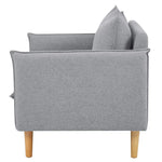 Sinatra 2 Seater Fabric Sofa Lounge Couch Grey - Furniture > Sofas