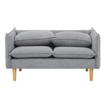 Sinatra 2 Seater Fabric Sofa Lounge Couch Grey - Furniture > Sofas