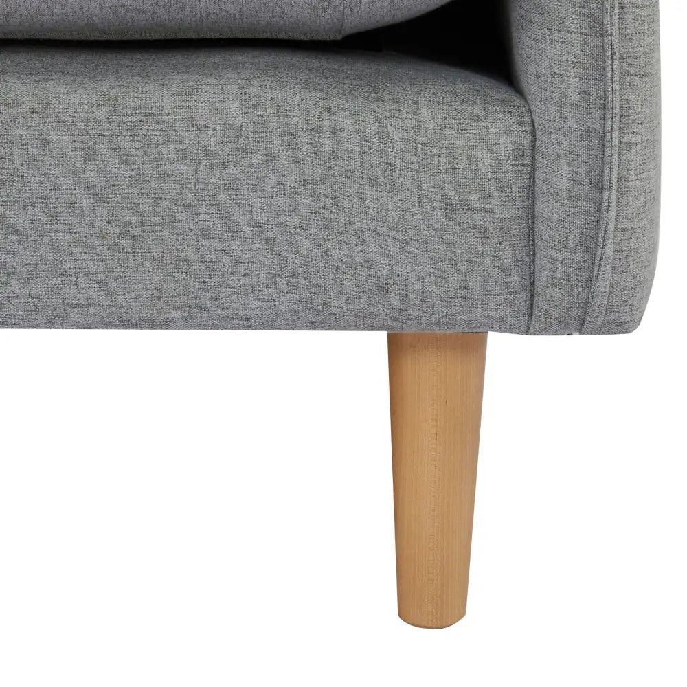 Sinatra 2 Seater Fabric Sofa Lounge Couch Grey - Furniture > Sofas