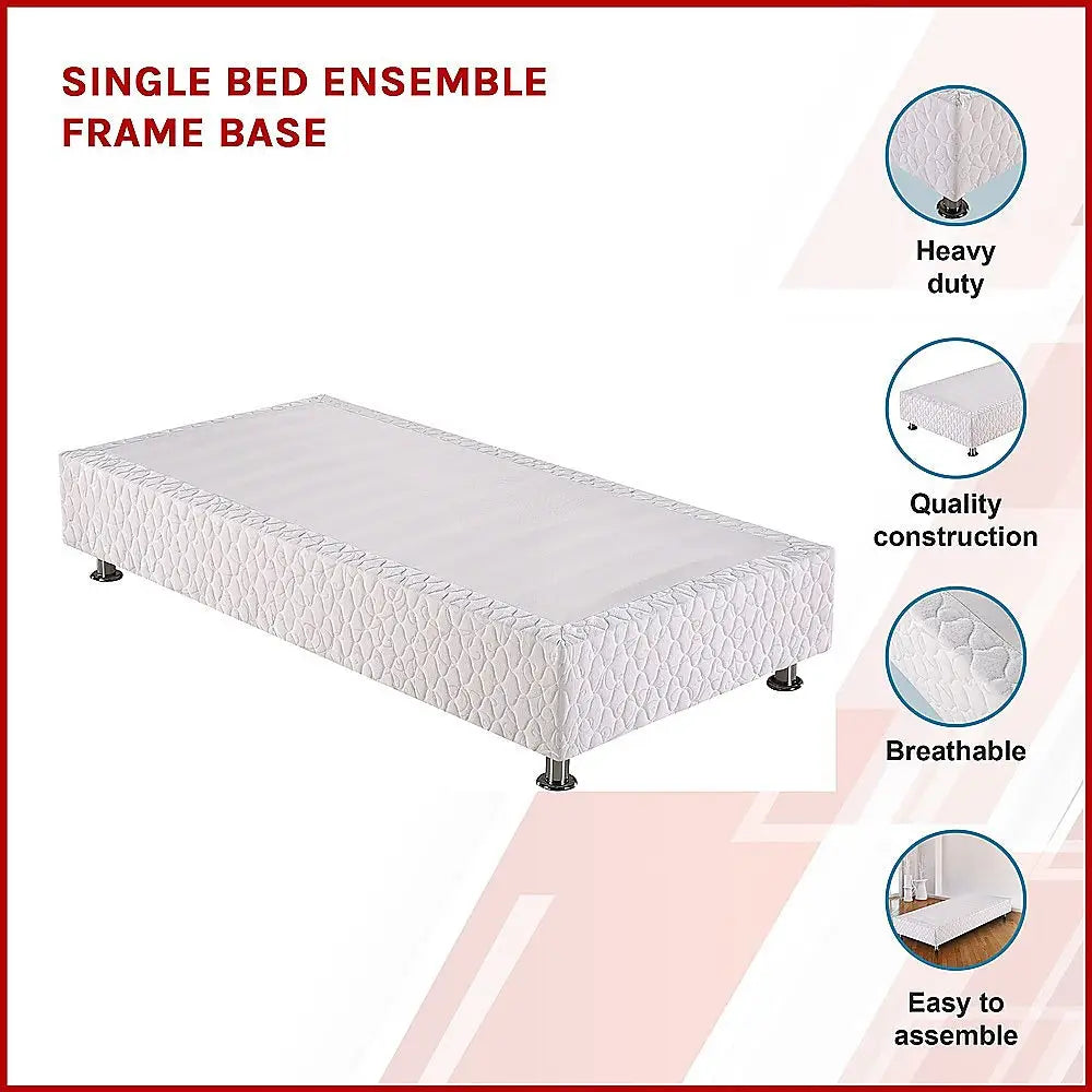 Single Bed Ensemble Frame Base - Furniture > Bedroom