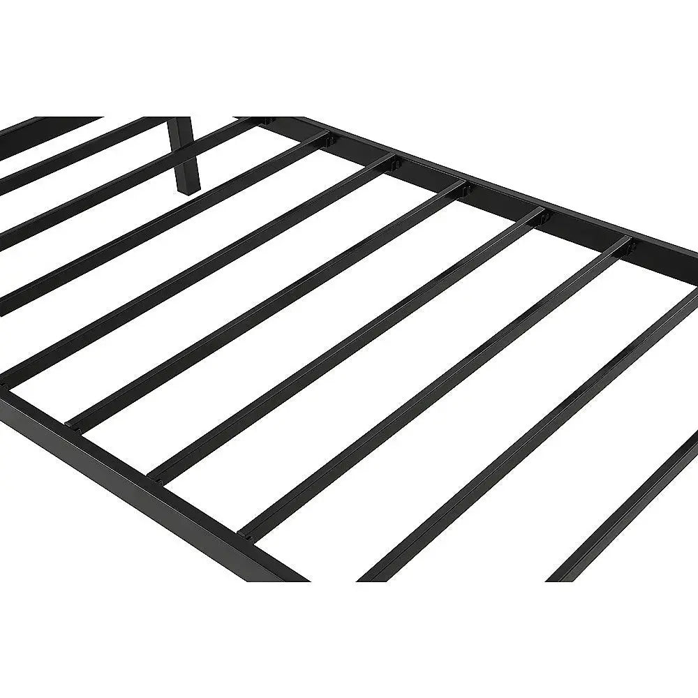 Single Daybed Metal Frame Sofa Premium Black Day Bed Steel Support - Furniture > Bedroom > Beds & Bed Frames